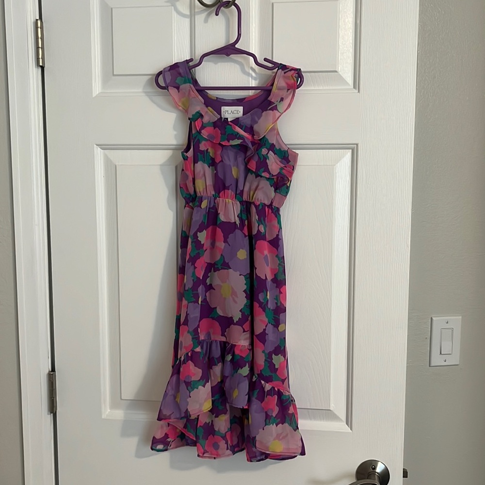 Cute layered high low floral dress